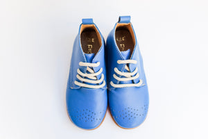 Blue Leather Boots - Handmade Lady's Blue Boots | Piccolo Shoes