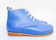Load image into Gallery viewer, Blue Leather Boots - Handmade Lady&#39;s Blue Boots | Piccolo Shoes